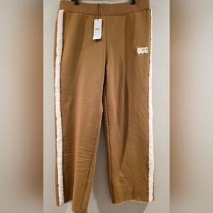 UGG Brown Joggers with Cream Trim